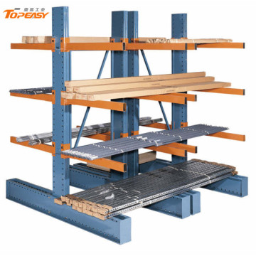 Heavy Duty Warehouse Storage Steel Pipe Cantilever Rack